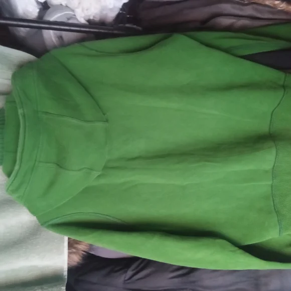 Abercrombie & Fitch Vibrant Green Pullover With Collar. - Picture 2 of 7